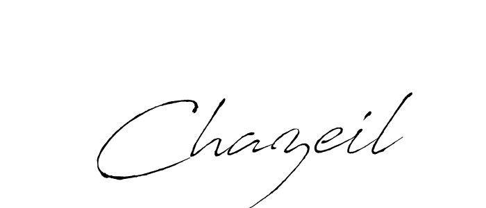 Design your own signature with our free online signature maker. With this signature software, you can create a handwritten (Antro_Vectra) signature for name Chazeil. Chazeil signature style 6 images and pictures png