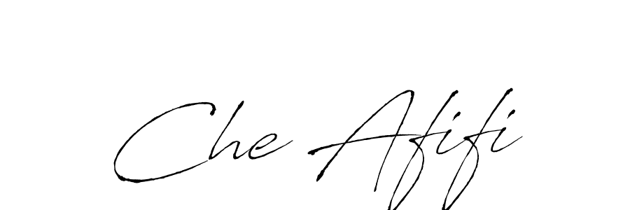 The best way (Antro_Vectra) to make a short signature is to pick only two or three words in your name. The name Che Afifi include a total of six letters. For converting this name. Che Afifi signature style 6 images and pictures png
