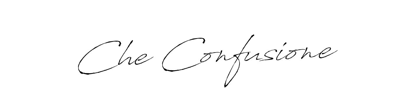 Design your own signature with our free online signature maker. With this signature software, you can create a handwritten (Antro_Vectra) signature for name Che Confusione. Che Confusione signature style 6 images and pictures png