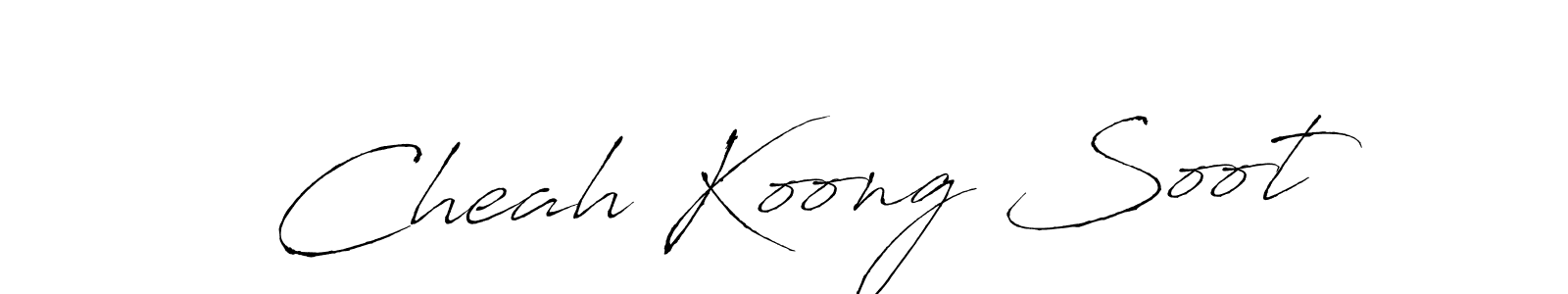 Cheah Koong Soot stylish signature style. Best Handwritten Sign (Antro_Vectra) for my name. Handwritten Signature Collection Ideas for my name Cheah Koong Soot. Cheah Koong Soot signature style 6 images and pictures png