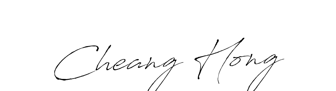 Use a signature maker to create a handwritten signature online. With this signature software, you can design (Antro_Vectra) your own signature for name Cheang Hong. Cheang Hong signature style 6 images and pictures png