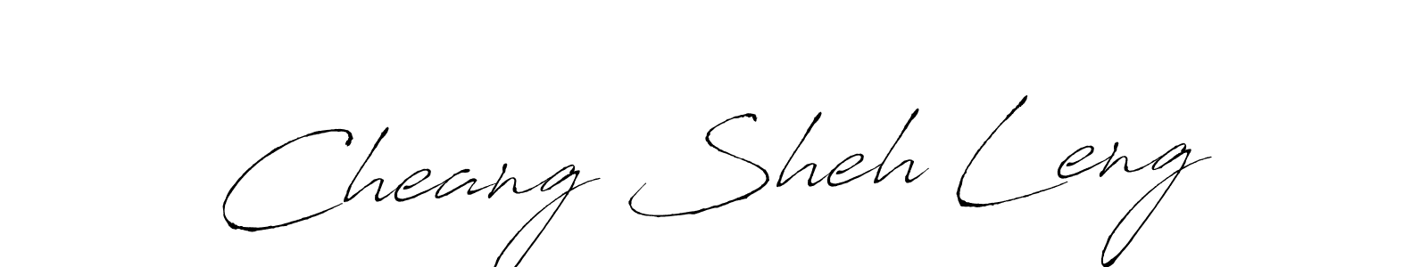 The best way (Antro_Vectra) to make a short signature is to pick only two or three words in your name. The name Cheang Sheh Leng include a total of six letters. For converting this name. Cheang Sheh Leng signature style 6 images and pictures png