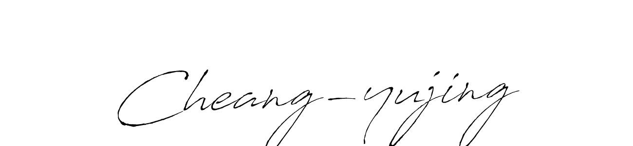 How to make Cheang-yujing signature? Antro_Vectra is a professional autograph style. Create handwritten signature for Cheang-yujing name. Cheang-yujing signature style 6 images and pictures png