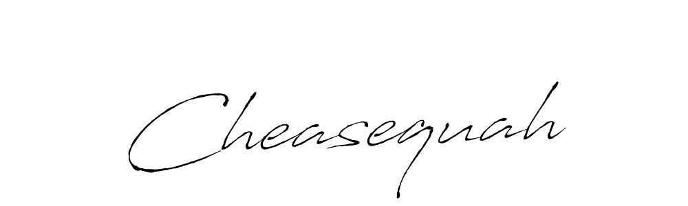 How to make Cheasequah name signature. Use Antro_Vectra style for creating short signs online. This is the latest handwritten sign. Cheasequah signature style 6 images and pictures png