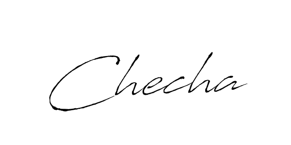 Make a beautiful signature design for name Checha. With this signature (Antro_Vectra) style, you can create a handwritten signature for free. Checha signature style 6 images and pictures png