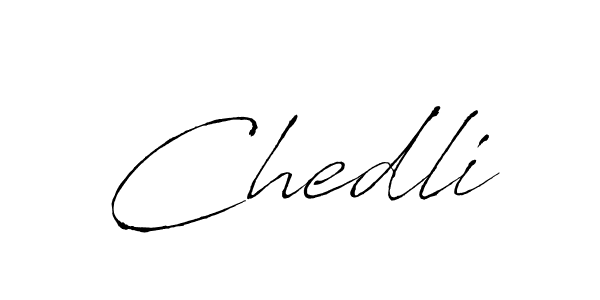 Antro_Vectra is a professional signature style that is perfect for those who want to add a touch of class to their signature. It is also a great choice for those who want to make their signature more unique. Get Chedli name to fancy signature for free. Chedli signature style 6 images and pictures png