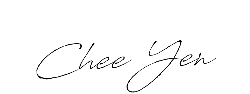 Design your own signature with our free online signature maker. With this signature software, you can create a handwritten (Antro_Vectra) signature for name Chee Yen. Chee Yen signature style 6 images and pictures png