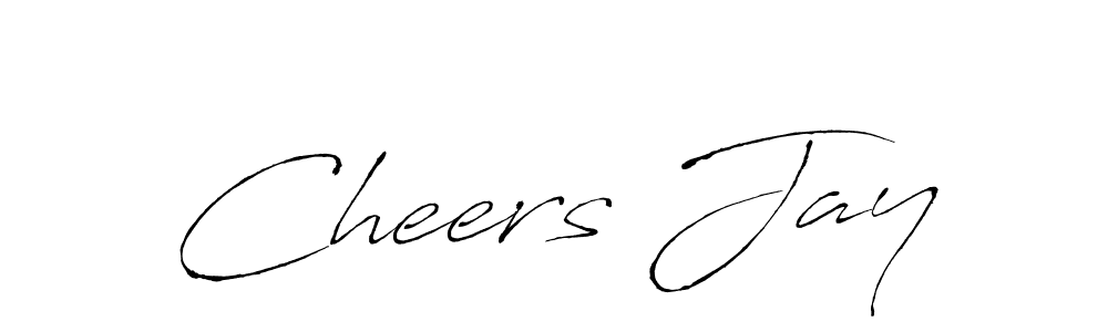 Use a signature maker to create a handwritten signature online. With this signature software, you can design (Antro_Vectra) your own signature for name Cheers Jay. Cheers Jay signature style 6 images and pictures png