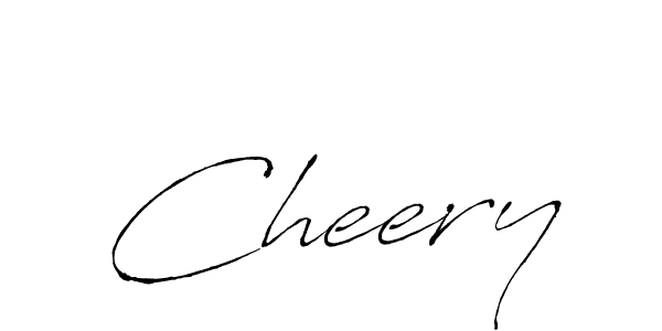 Use a signature maker to create a handwritten signature online. With this signature software, you can design (Antro_Vectra) your own signature for name Cheery. Cheery signature style 6 images and pictures png