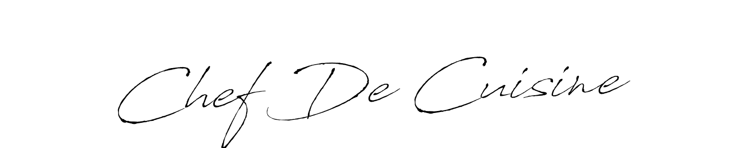 Make a beautiful signature design for name Chef De Cuisine. Use this online signature maker to create a handwritten signature for free. Chef De Cuisine signature style 6 images and pictures png