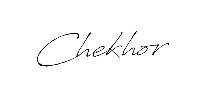 Design your own signature with our free online signature maker. With this signature software, you can create a handwritten (Antro_Vectra) signature for name Chekhor. Chekhor signature style 6 images and pictures png