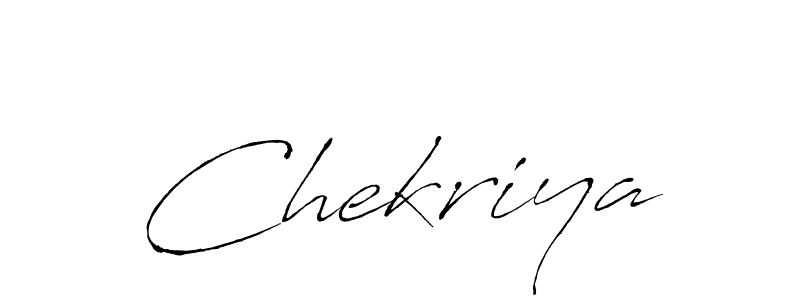 Chekriya stylish signature style. Best Handwritten Sign (Antro_Vectra) for my name. Handwritten Signature Collection Ideas for my name Chekriya. Chekriya signature style 6 images and pictures png