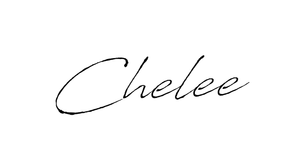 Design your own signature with our free online signature maker. With this signature software, you can create a handwritten (Antro_Vectra) signature for name Chelee. Chelee signature style 6 images and pictures png