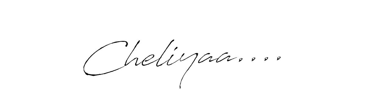 Also we have Cheliyaa.... name is the best signature style. Create professional handwritten signature collection using Antro_Vectra autograph style. Cheliyaa.... signature style 6 images and pictures png