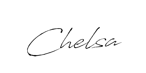 Also we have Chelsa name is the best signature style. Create professional handwritten signature collection using Antro_Vectra autograph style. Chelsa signature style 6 images and pictures png