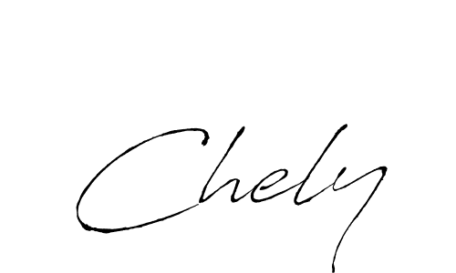 Design your own signature with our free online signature maker. With this signature software, you can create a handwritten (Antro_Vectra) signature for name Chely. Chely signature style 6 images and pictures png