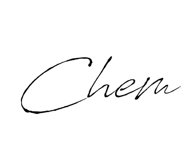 Make a beautiful signature design for name Chem. With this signature (Antro_Vectra) style, you can create a handwritten signature for free. Chem signature style 6 images and pictures png