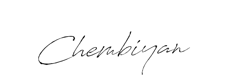 Create a beautiful signature design for name Chembiyan. With this signature (Antro_Vectra) fonts, you can make a handwritten signature for free. Chembiyan signature style 6 images and pictures png