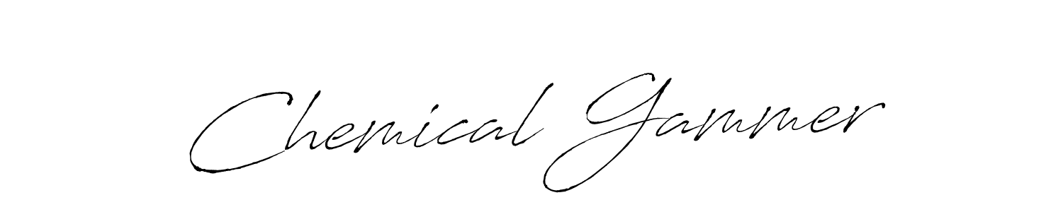 Create a beautiful signature design for name Chemical Gammer. With this signature (Antro_Vectra) fonts, you can make a handwritten signature for free. Chemical Gammer signature style 6 images and pictures png