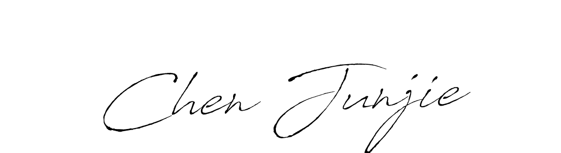 Create a beautiful signature design for name Chen Junjie. With this signature (Antro_Vectra) fonts, you can make a handwritten signature for free. Chen Junjie signature style 6 images and pictures png