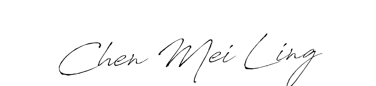 Make a beautiful signature design for name Chen Mei Ling. With this signature (Antro_Vectra) style, you can create a handwritten signature for free. Chen Mei Ling signature style 6 images and pictures png