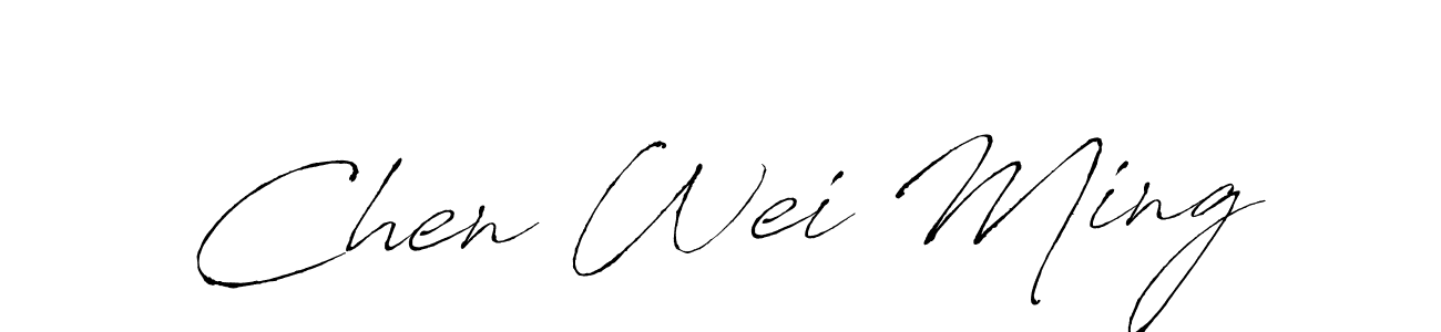 It looks lik you need a new signature style for name Chen Wei Ming. Design unique handwritten (Antro_Vectra) signature with our free signature maker in just a few clicks. Chen Wei Ming signature style 6 images and pictures png