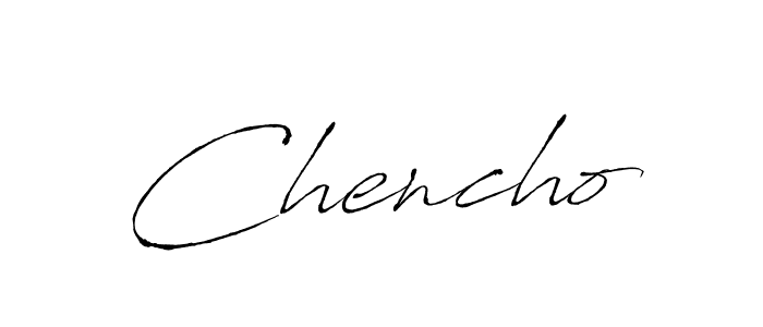 You should practise on your own different ways (Antro_Vectra) to write your name (Chencho) in signature. don't let someone else do it for you. Chencho signature style 6 images and pictures png