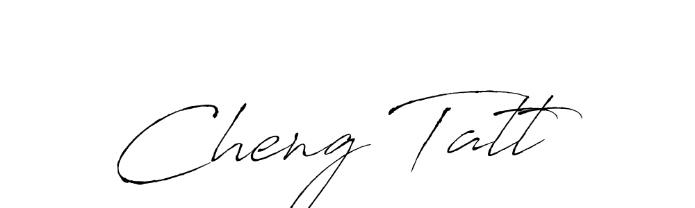 The best way (Antro_Vectra) to make a short signature is to pick only two or three words in your name. The name Cheng Tatt include a total of six letters. For converting this name. Cheng Tatt signature style 6 images and pictures png