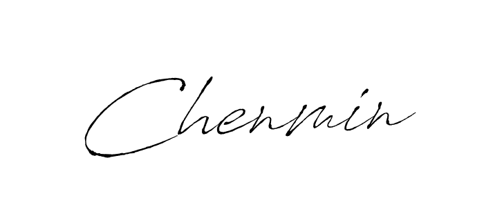 Chenmin stylish signature style. Best Handwritten Sign (Antro_Vectra) for my name. Handwritten Signature Collection Ideas for my name Chenmin. Chenmin signature style 6 images and pictures png