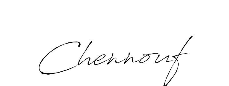 How to make Chennouf signature? Antro_Vectra is a professional autograph style. Create handwritten signature for Chennouf name. Chennouf signature style 6 images and pictures png