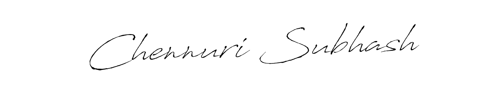 Chennuri Subhash stylish signature style. Best Handwritten Sign (Antro_Vectra) for my name. Handwritten Signature Collection Ideas for my name Chennuri Subhash. Chennuri Subhash signature style 6 images and pictures png