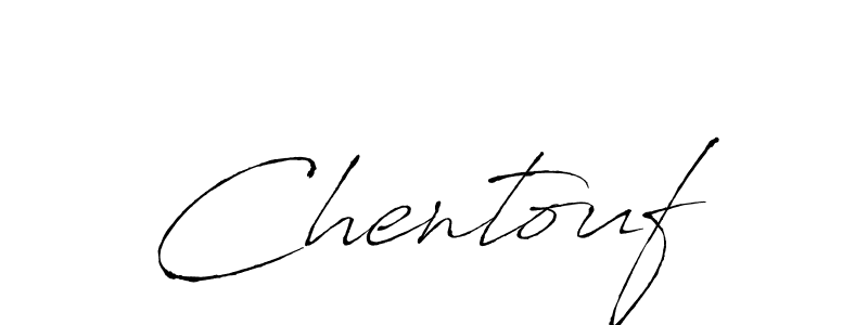 Use a signature maker to create a handwritten signature online. With this signature software, you can design (Antro_Vectra) your own signature for name Chentouf. Chentouf signature style 6 images and pictures png