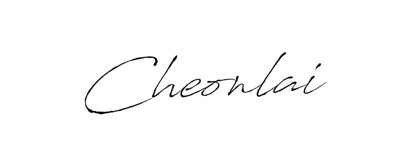 Make a beautiful signature design for name Cheonlai. With this signature (Antro_Vectra) style, you can create a handwritten signature for free. Cheonlai signature style 6 images and pictures png