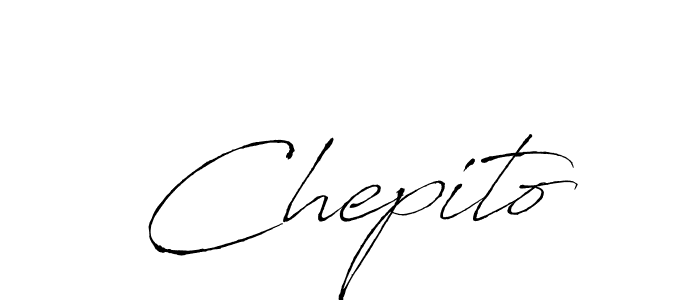 You should practise on your own different ways (Antro_Vectra) to write your name (Chepito) in signature. don't let someone else do it for you. Chepito signature style 6 images and pictures png
