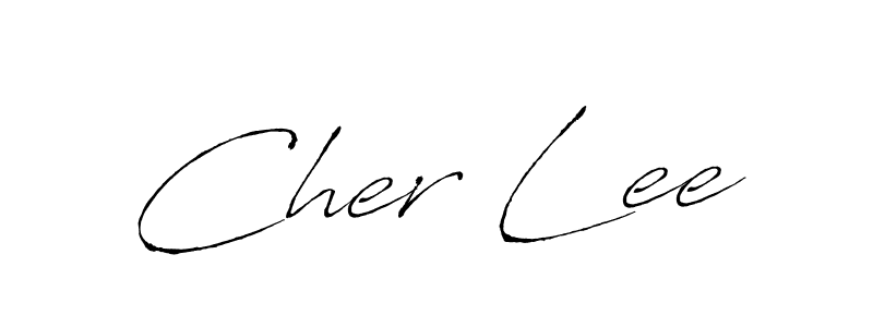 How to make Cher Lee name signature. Use Antro_Vectra style for creating short signs online. This is the latest handwritten sign. Cher Lee signature style 6 images and pictures png