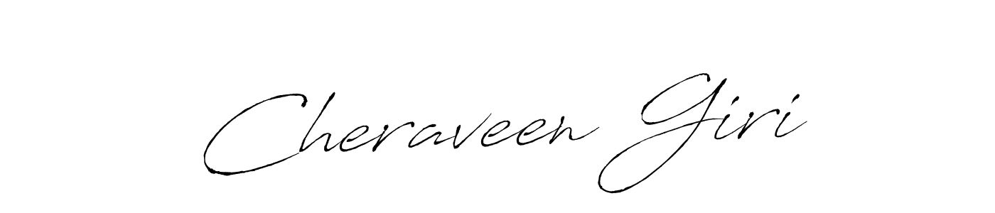 Also we have Cheraveen Giri name is the best signature style. Create professional handwritten signature collection using Antro_Vectra autograph style. Cheraveen Giri signature style 6 images and pictures png