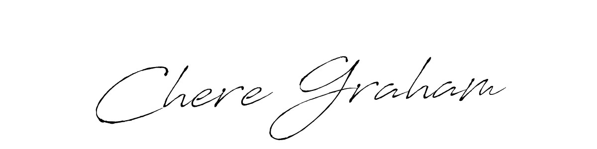 Make a beautiful signature design for name Chere Graham. With this signature (Antro_Vectra) style, you can create a handwritten signature for free. Chere Graham signature style 6 images and pictures png