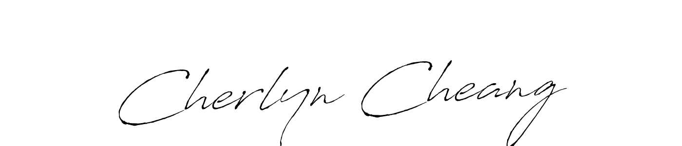 Make a beautiful signature design for name Cherlyn Cheang. With this signature (Antro_Vectra) style, you can create a handwritten signature for free. Cherlyn Cheang signature style 6 images and pictures png