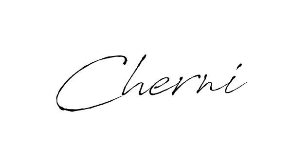 Design your own signature with our free online signature maker. With this signature software, you can create a handwritten (Antro_Vectra) signature for name Cherni. Cherni signature style 6 images and pictures png