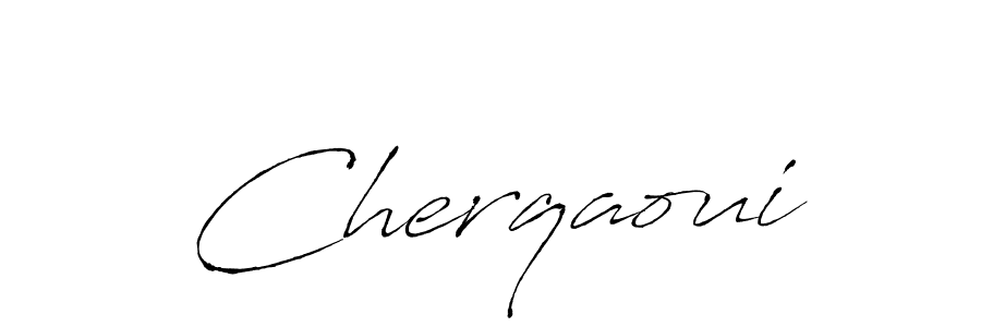 How to make Cherqaoui name signature. Use Antro_Vectra style for creating short signs online. This is the latest handwritten sign. Cherqaoui signature style 6 images and pictures png