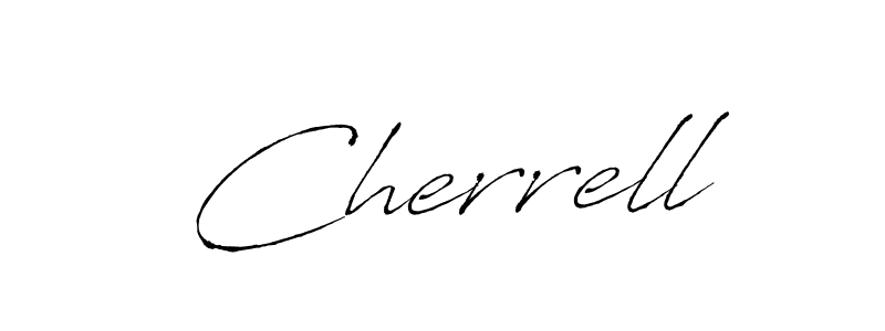 How to make Cherrell name signature. Use Antro_Vectra style for creating short signs online. This is the latest handwritten sign. Cherrell signature style 6 images and pictures png