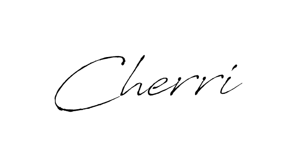 How to make Cherri signature? Antro_Vectra is a professional autograph style. Create handwritten signature for Cherri name. Cherri signature style 6 images and pictures png