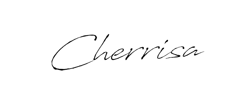 How to make Cherrisa signature? Antro_Vectra is a professional autograph style. Create handwritten signature for Cherrisa name. Cherrisa signature style 6 images and pictures png
