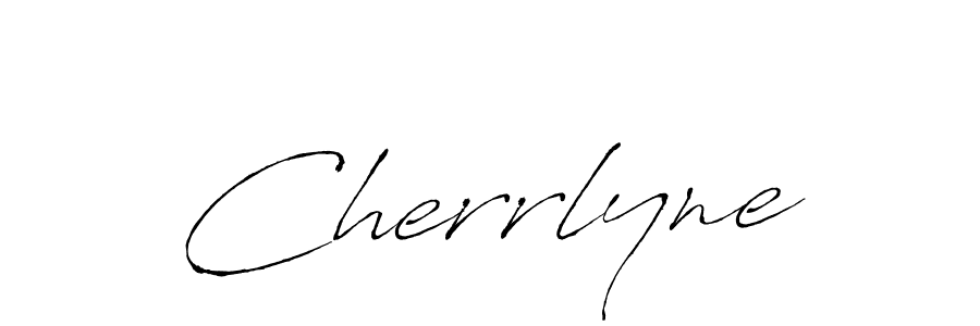 How to make Cherrlyne signature? Antro_Vectra is a professional autograph style. Create handwritten signature for Cherrlyne name. Cherrlyne signature style 6 images and pictures png