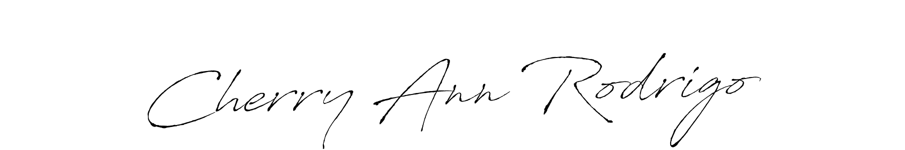Make a beautiful signature design for name Cherry Ann Rodrigo. With this signature (Antro_Vectra) style, you can create a handwritten signature for free. Cherry Ann Rodrigo signature style 6 images and pictures png