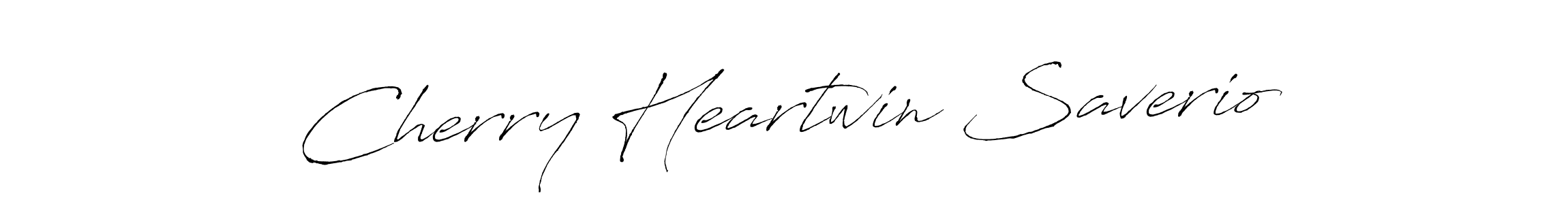 Make a beautiful signature design for name Cherry Heartwin Saverio. With this signature (Antro_Vectra) style, you can create a handwritten signature for free. Cherry Heartwin Saverio signature style 6 images and pictures png
