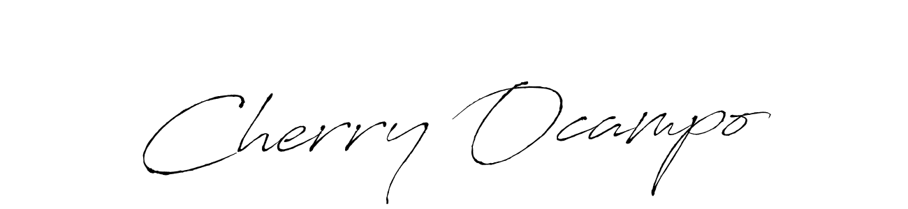 Antro_Vectra is a professional signature style that is perfect for those who want to add a touch of class to their signature. It is also a great choice for those who want to make their signature more unique. Get Cherry Ocampo name to fancy signature for free. Cherry Ocampo signature style 6 images and pictures png