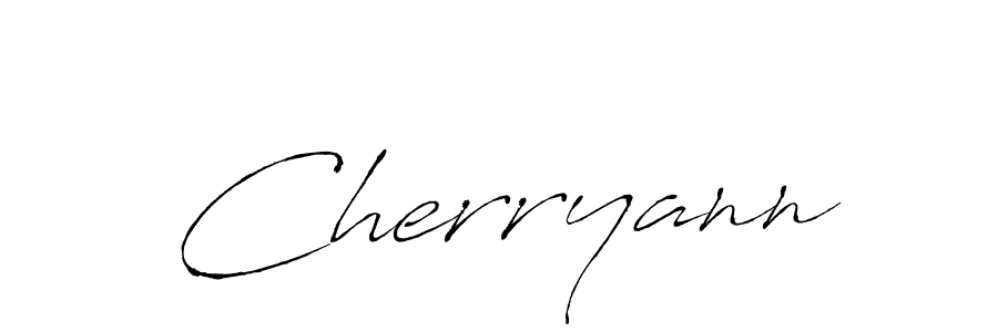 Design your own signature with our free online signature maker. With this signature software, you can create a handwritten (Antro_Vectra) signature for name Cherryann. Cherryann signature style 6 images and pictures png