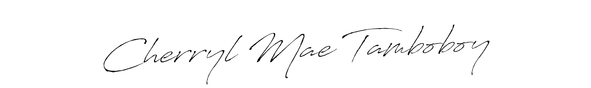 The best way (Antro_Vectra) to make a short signature is to pick only two or three words in your name. The name Cherryl Mae Tamboboy include a total of six letters. For converting this name. Cherryl Mae Tamboboy signature style 6 images and pictures png