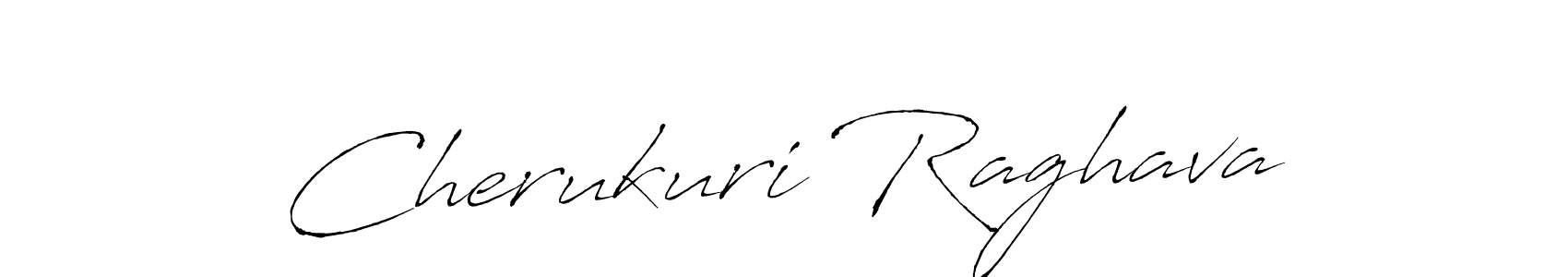 Make a beautiful signature design for name Cherukuri Raghava. With this signature (Antro_Vectra) style, you can create a handwritten signature for free. Cherukuri Raghava signature style 6 images and pictures png